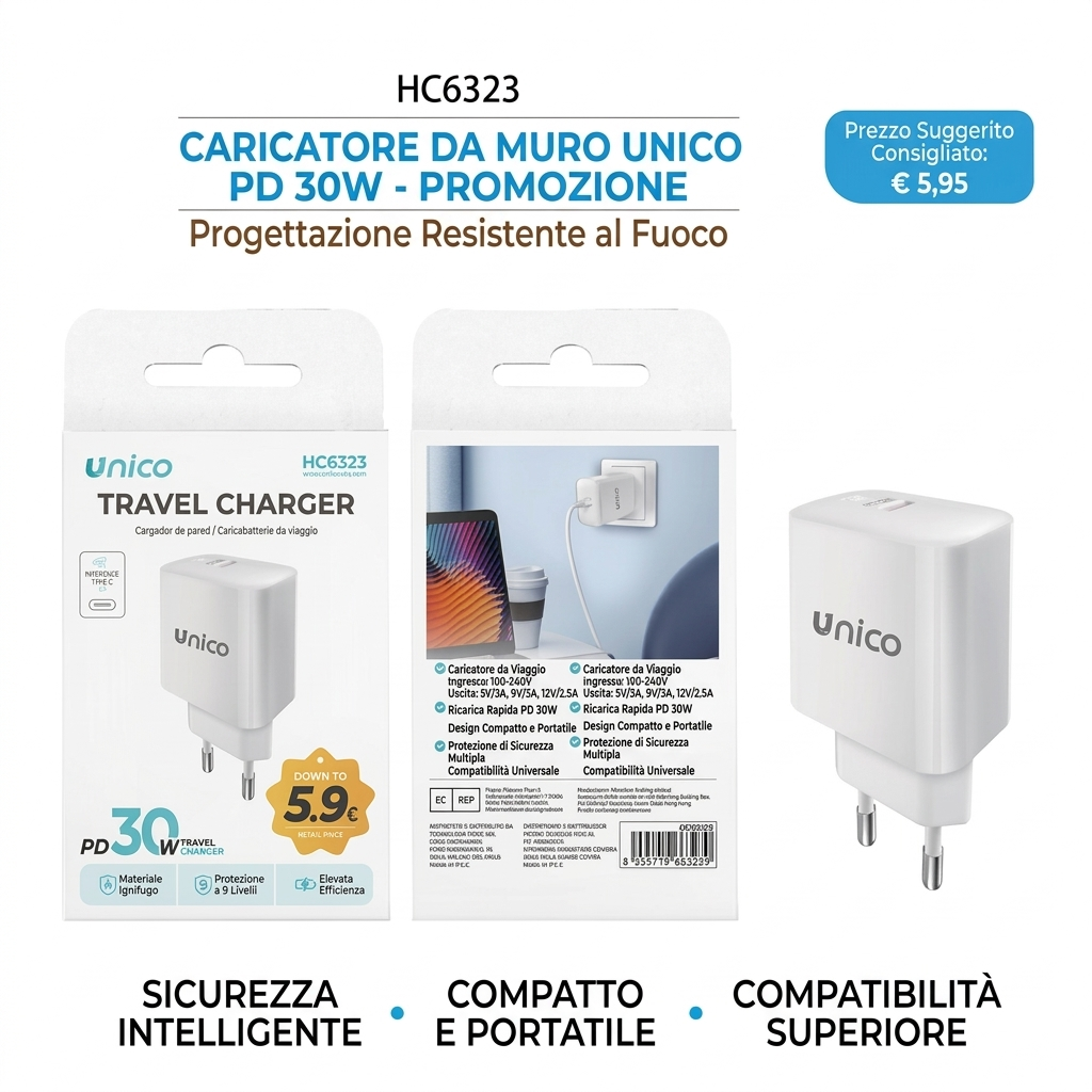30W of power in such a compact size! ⚡ Charge your smartphone and tablet in a flash. #technology #fastcharging