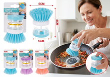 2 in 1 Dishwashing Brush, 1 Count Automatic Liquid Addition Soap Dispenser Wash Brush, Kitchen Cleaning Supplies for Pot Dish