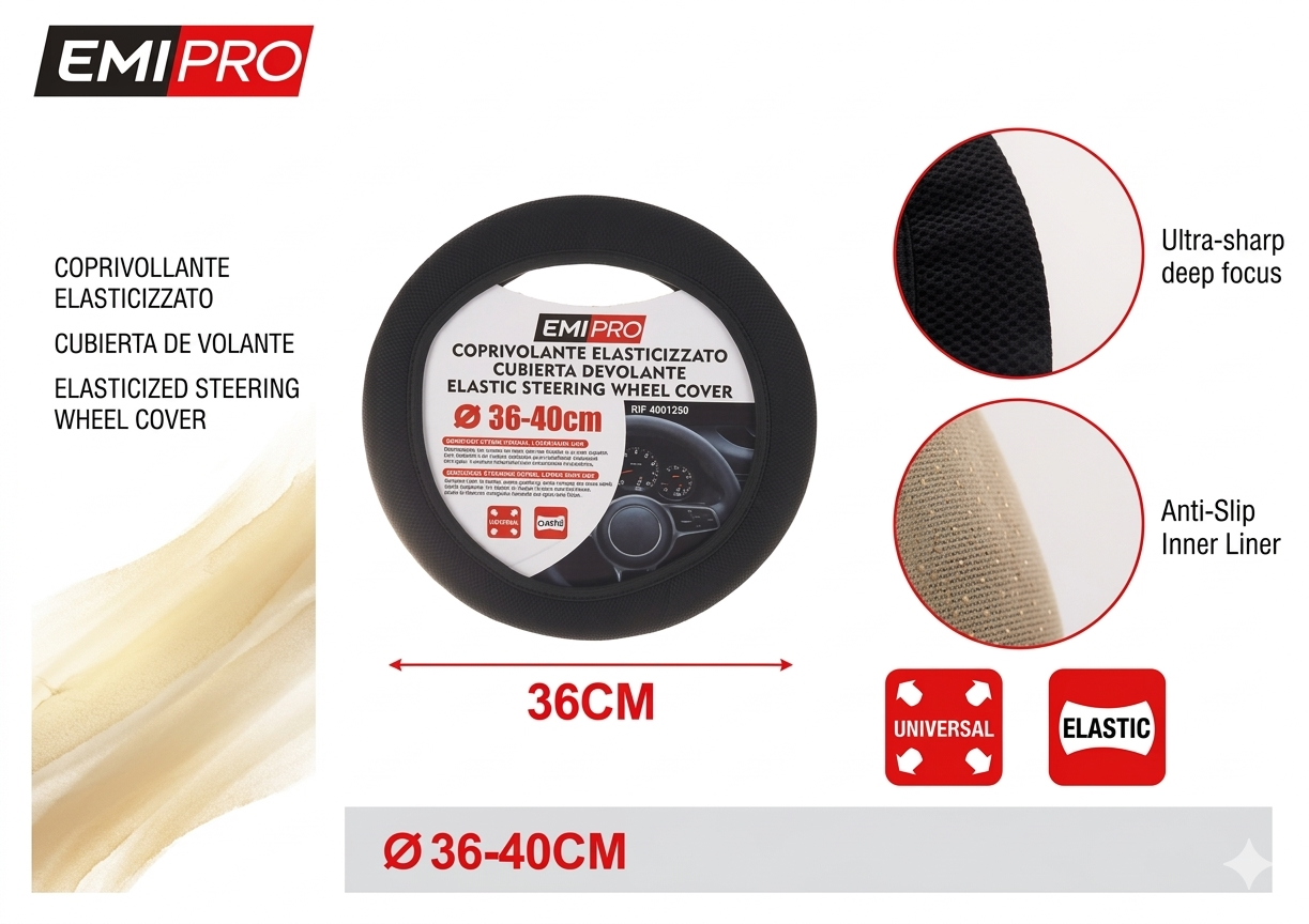COPRIVOLANTE ELASTICIZZATO Ø 36-40cm FACILE DA MONTARE