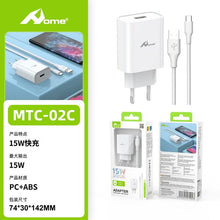 RICARICA RAPIDO  SPINA CON CAVO 1M  15w  USB TO TIPO C