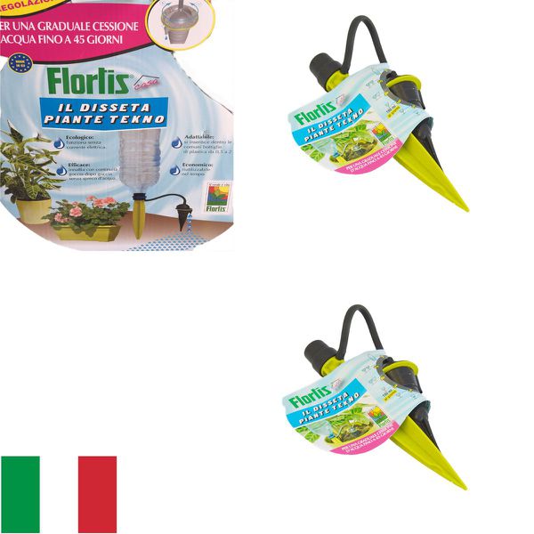 Irrigazione a Goccia Automatica 1pz.Spilli Regolabili per Innaffiare Piante con Valvola di Controllo, Ideali per Esterni, Piante in Vaso e Giardini in Vacanza