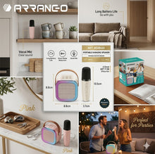 mini Cassa Bluetooth con microfoni per karaoke